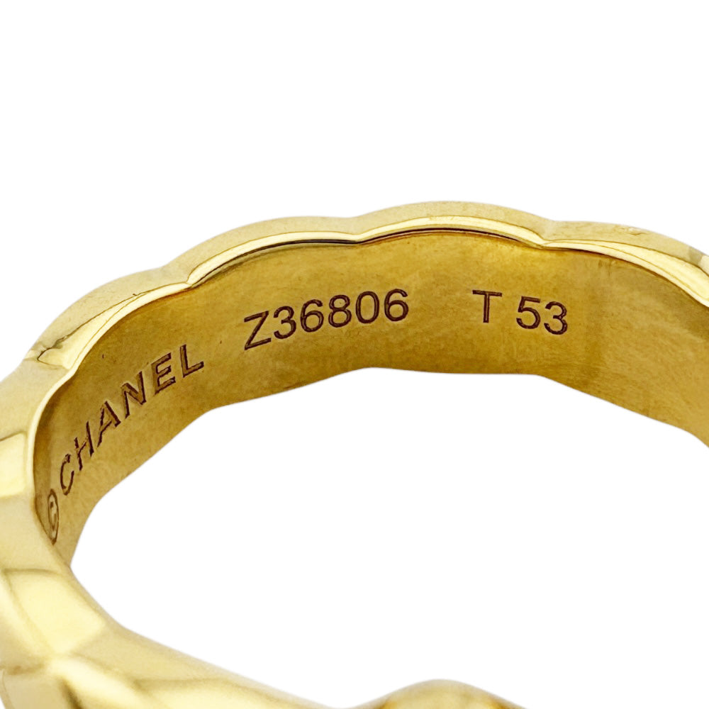 CHANEL Coco Crush Ring Ring No. 13 18K K18 Yellow Gold Diamond