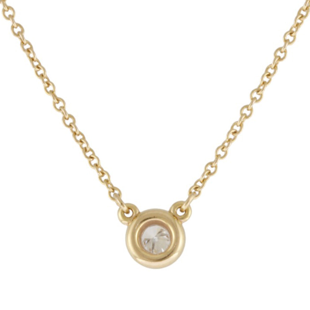 TIFFANY&Co. ティファニー バイザヤード 約0.10ct ネックレス 18金 K18