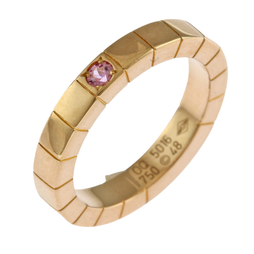 CARTIER Lanier Ring Size 8 18K 18K Pink Gold Pink Sapphire Women s Used 36 Months Interest Free Shopping Loan Available