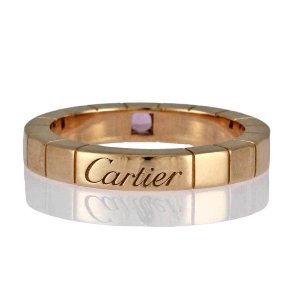 CARTIER カルティエ ラニエール リング 指輪 8号 18金 K18ピンクゴールド ピンクサファイア レディース 中古 –  【公式】リサイクルキング オンラインショップ