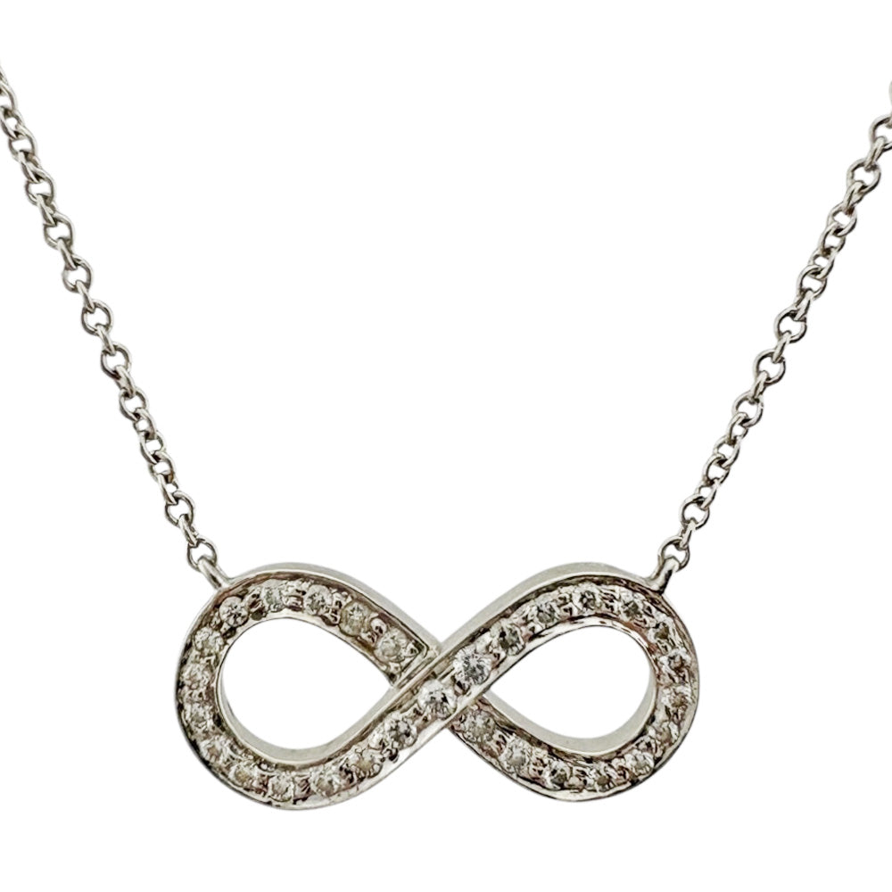 TIFFANY&Co. Tiffany Infinity Necklace Pt950 Platinum Diamond