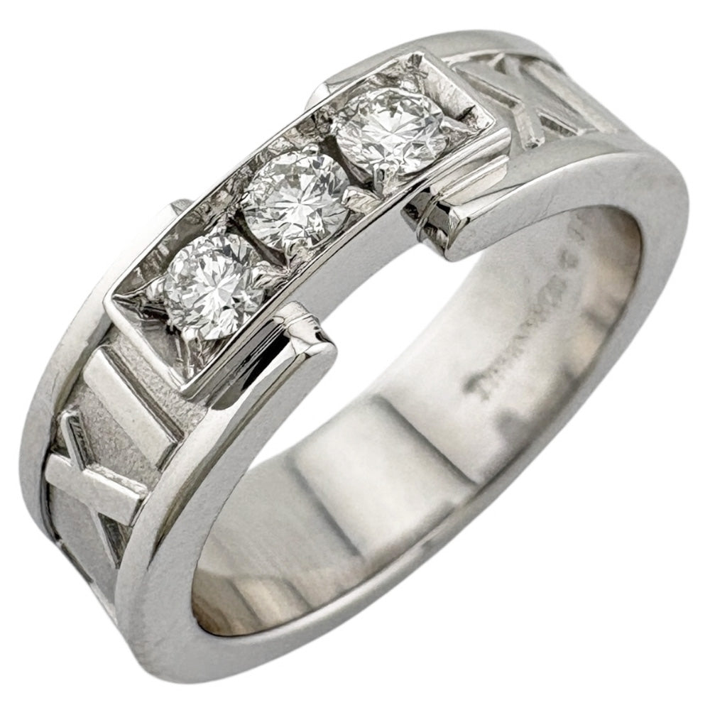 TIFFANY&Co. ティファニー アトラス リング 指輪 9号 18金 K18ホワイト