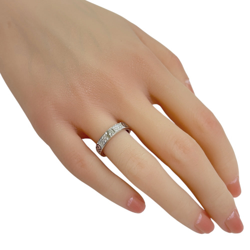 GUCCI アイコンリング 11号 GUCCI グッチ アイコン スターダスト パヴェ リング 指輪 11号