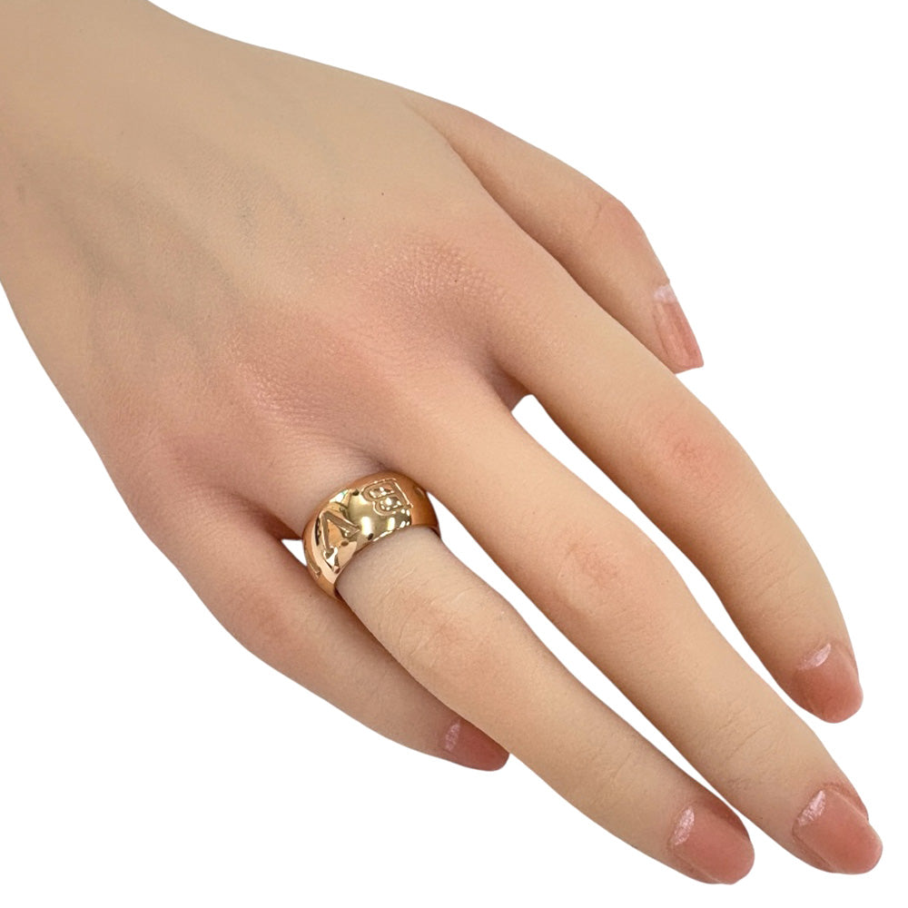BVLGARI ブルガリ モノロゴ リング 指輪 10.5号 18金 K18ピンク