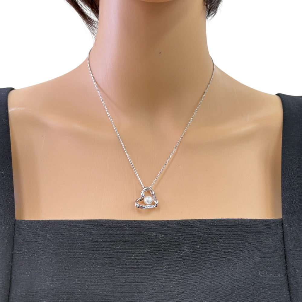 MIKIMOTO ミキモト ネックレス 18金 K18ホワイトゴールド パール