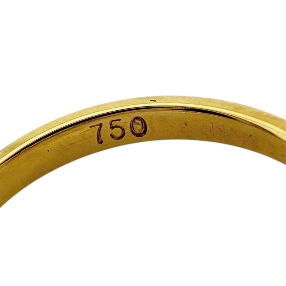 値下げ　18金　ゴールド サファイア リング　8号 18金 サファイア ダイヤモンド リング / K18 Sapphire diamond