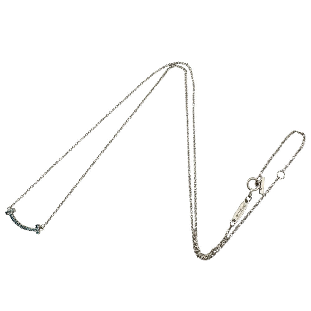 TIFFANY&Co. ティファニー Tスマイル ネックレス 18金 K18ホワイト