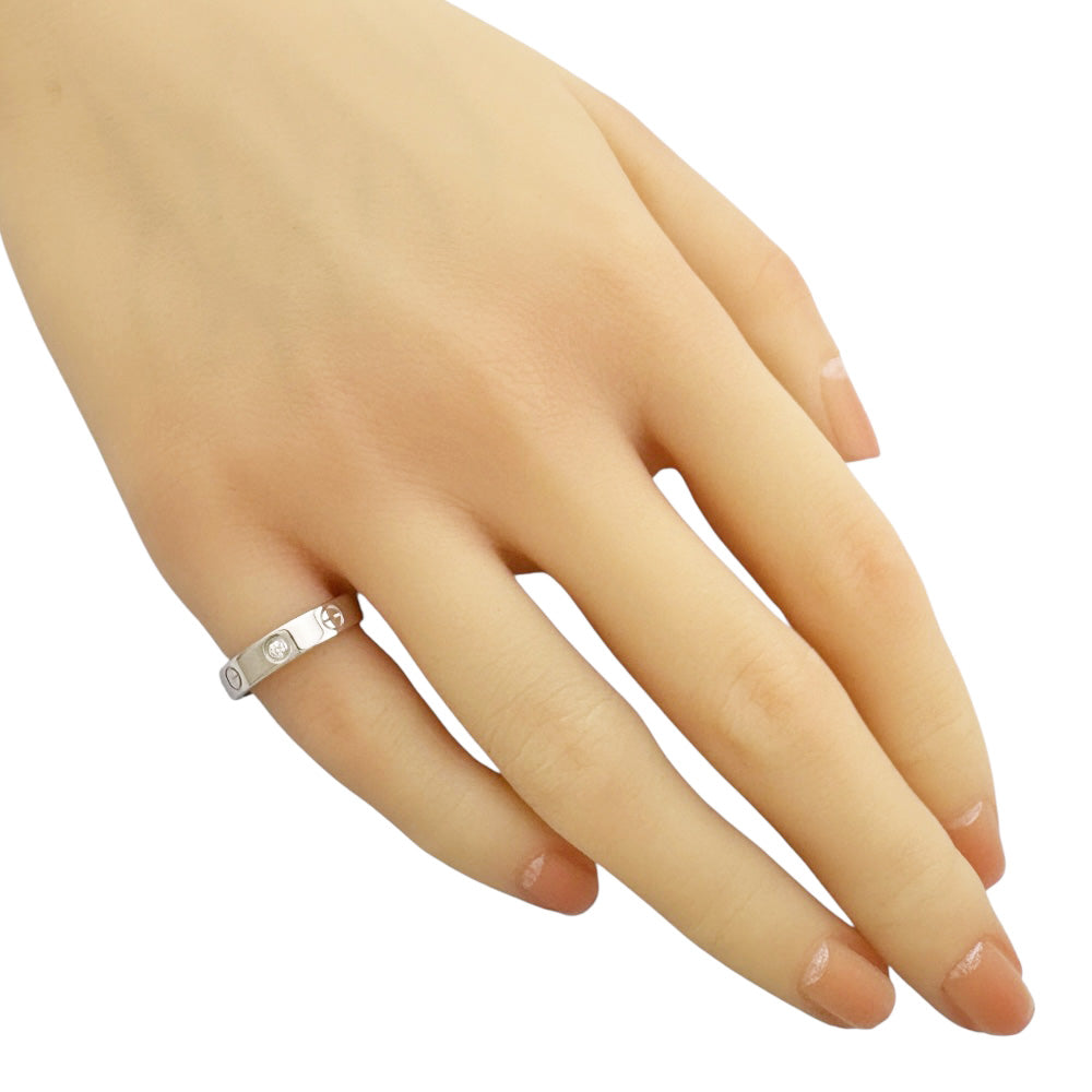 CARTIER カルティエ ミニラブ リング 指輪 9号 18金 K18ホワイト