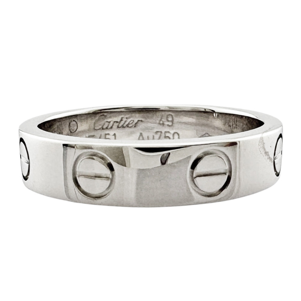 CARTIER カルティエ ミニラブ リング 指輪 9号 18金 K18ホワイト