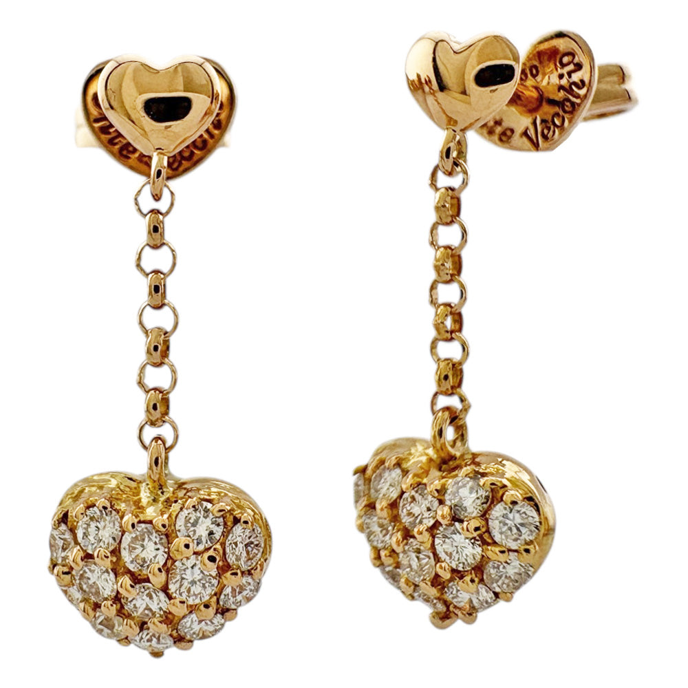 PonteVecchio(ポンテヴェキオ) ピアス新品同様 - K18WG×ダイヤモンド