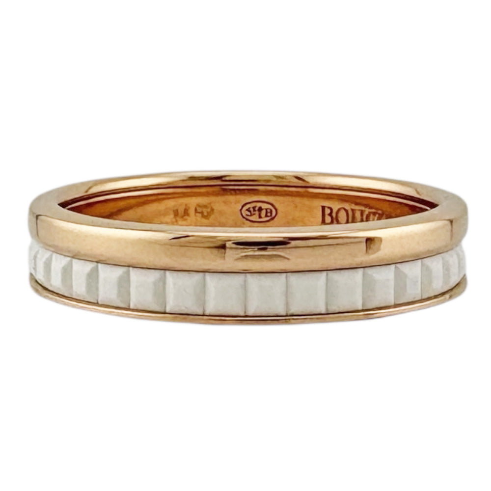 ブシュロン キャトル ホワイト ハーフ リング 11号 10号 18金 K18 Boucheron ブシュロン キャトル ホワイト ハーフ リング 指輪 11号 18