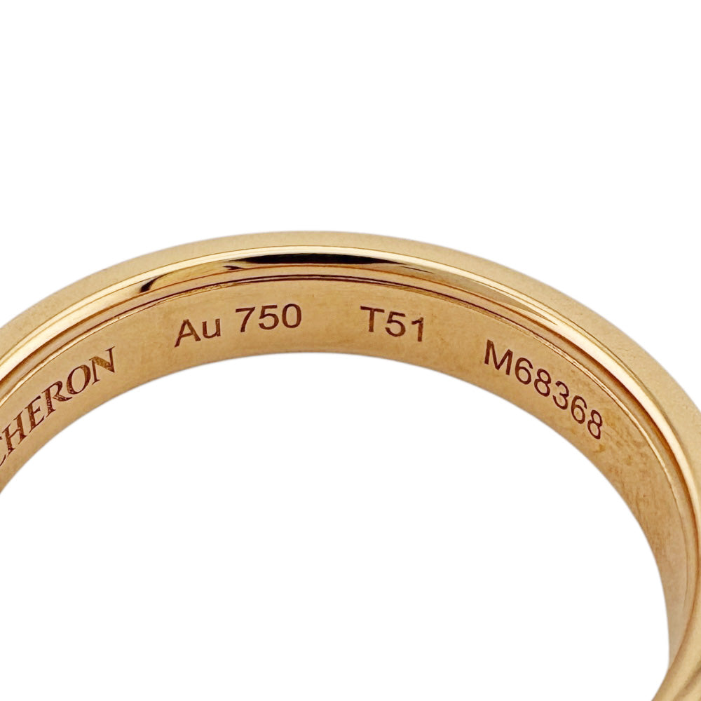 Boucheron ブシュロン キャトル ホワイト ハーフ リング 指輪 11号 18
