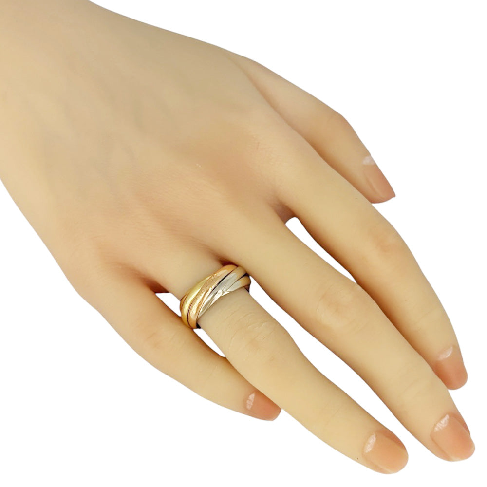 CARTIER カルティエ トリニティ 5連 リング 指輪 10号 18金 K18