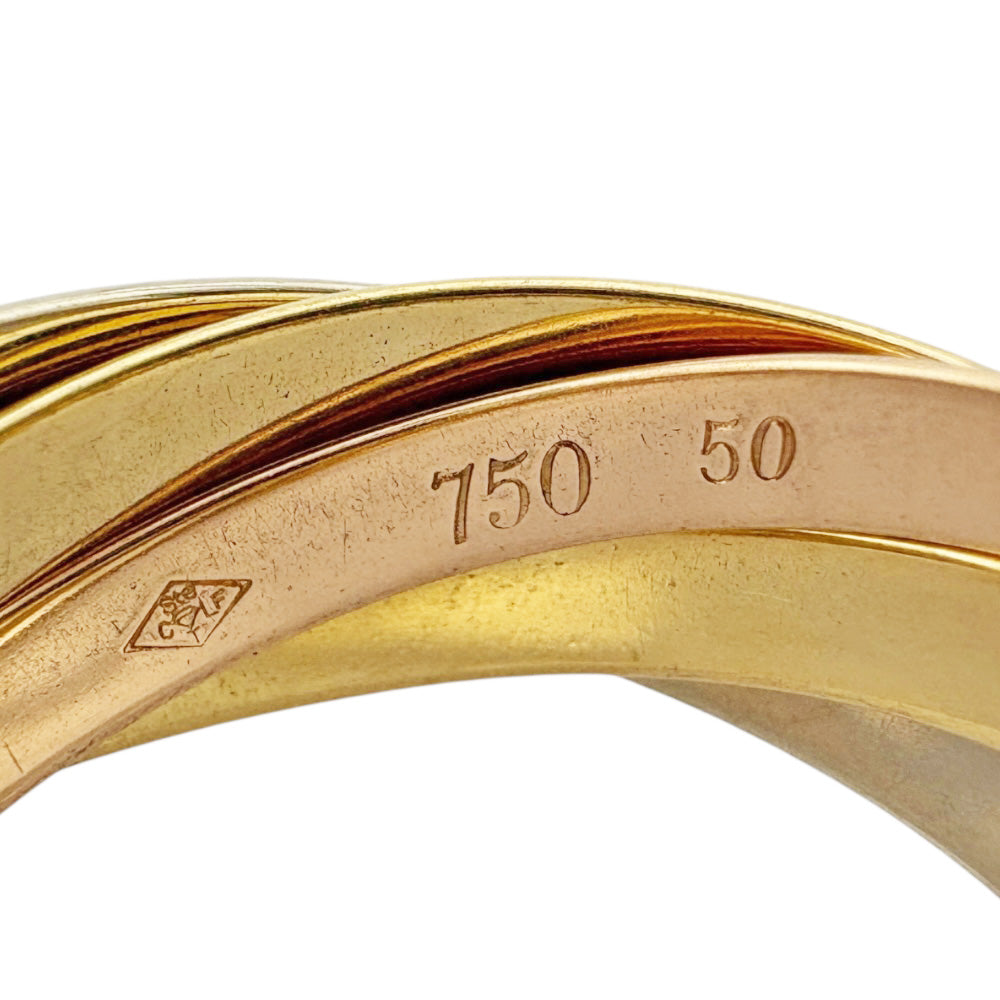 CARTIER カルティエ トリニティ 5連 リング 指輪 10号 18金 K18