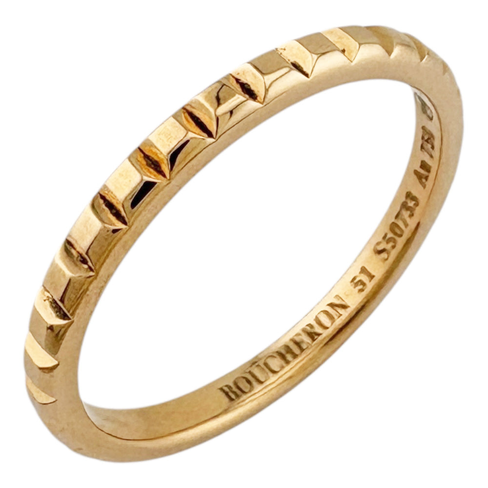 土日限定価格 ブシュロン 52 クルドパリ K18 ゴールド リング 12号 Boucheron ブシュロン キャトル クル ド パリ リング 指輪 11号