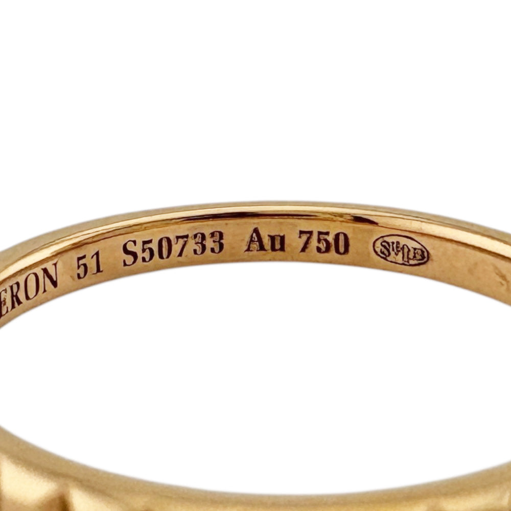 土日限定価格 ブシュロン 52 クルドパリ K18 ゴールド リング 12号 土日限定価格 ブシュロン 52 クルドパリ K18 ゴールド リング 12号