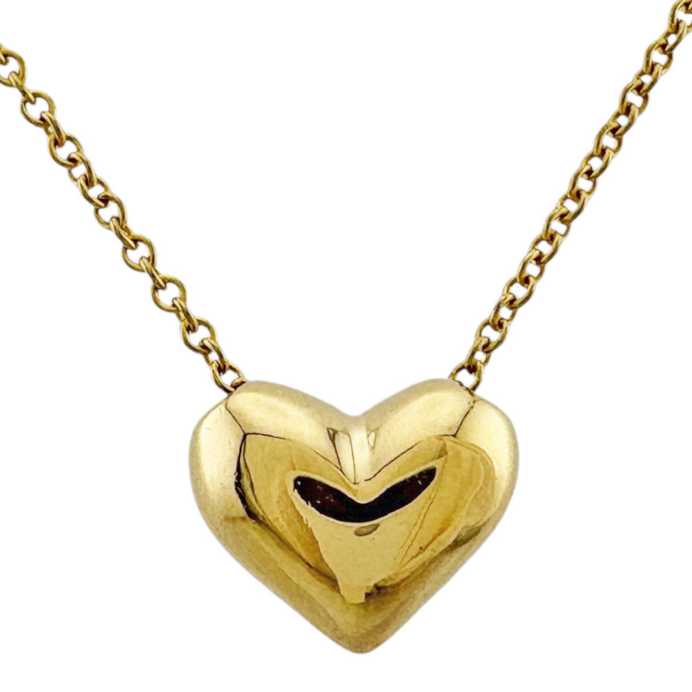 TIFFANY&Co. ティファニー ピンチドハート ネックレス 18金 K18