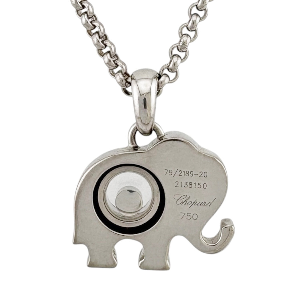 Chopard ショパール ハッピーダイヤモンド エレファント ネックレス 18