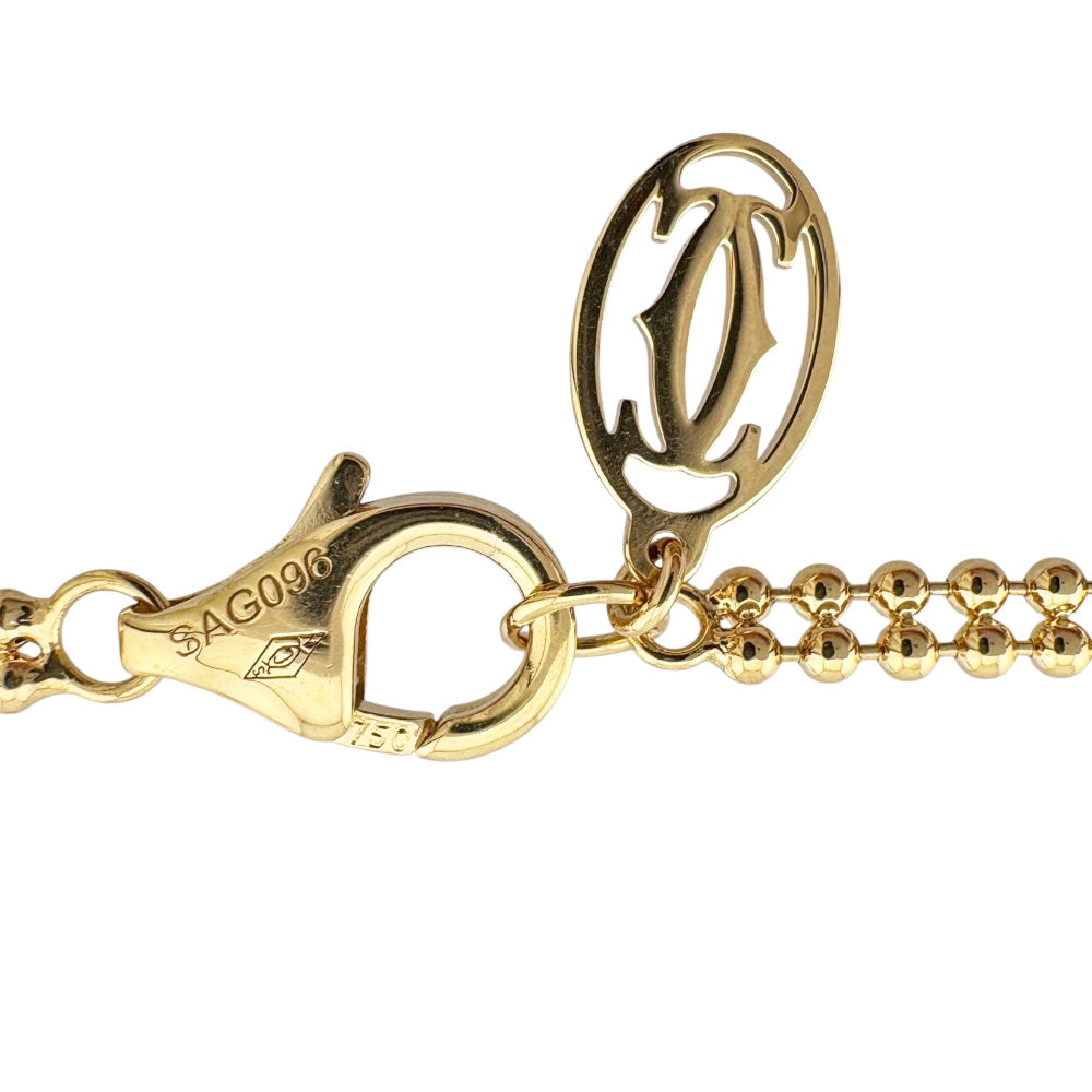 カルティエ　トリニティ　ネックレス　トップ　１．７ｇ CRB7224806 - トリニティ ネックレス、7連、ダイヤモンド - ホワイト