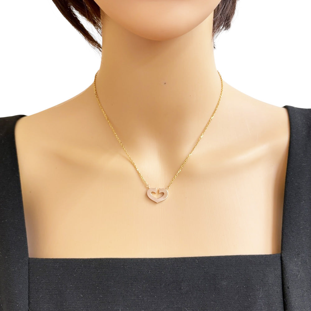 CARTIER カルティエ Cハート ネックレス 18金 K18ピンクゴールド