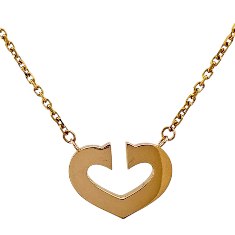 CARTIER カルティエ Cハート ネックレス 18金 K18ピンクゴールド