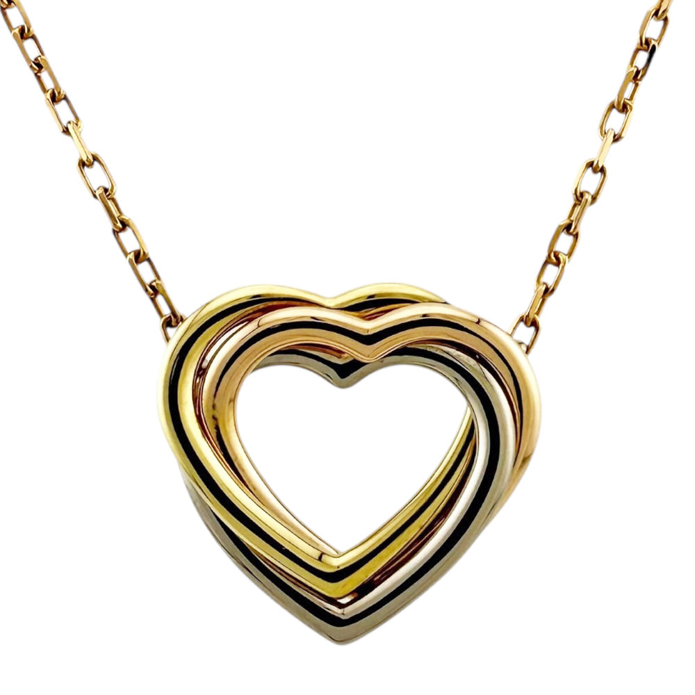 CARTIER カルティエ トリニティハート ネックレス 18金 K18イエロー