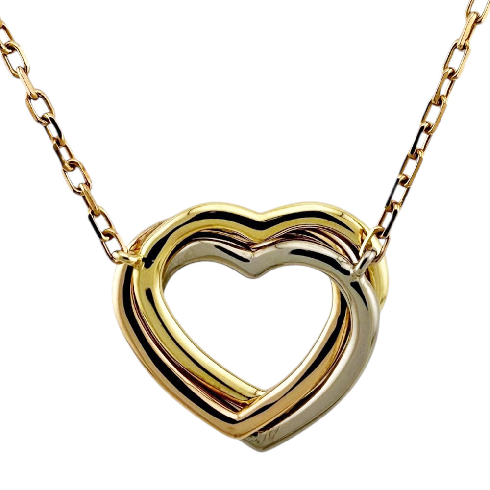 CARTIER カルティエ トリニティハート ネックレス 18金 K18イエロー