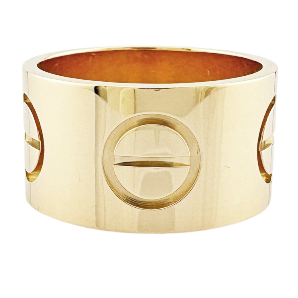 Cartier 18Kゴールド リング 証明書付き Cartier カルティエ ラブ エクストラ ラージ リング 指輪 15号 18金