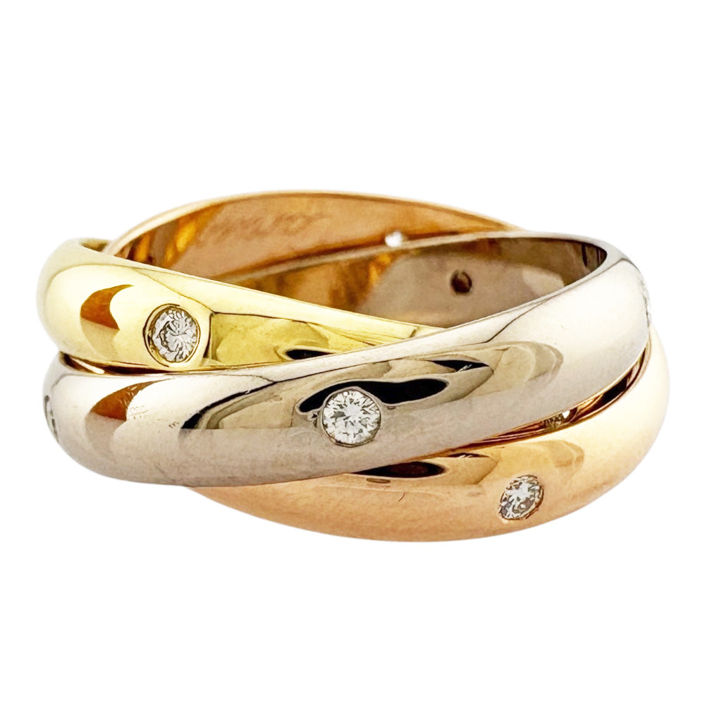 【新品•未使用•現行品•最終価格!!】カルティエ　トリニティ リング Cartier カルティエ トリニティ リング 指輪 K18 13号 中古 プレラブド