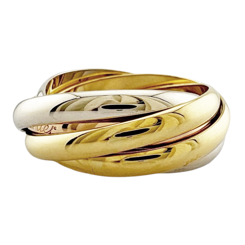 CARTIER Trinity 5-row ring, size 12, 18K, K18 Yellow Gold, Women's