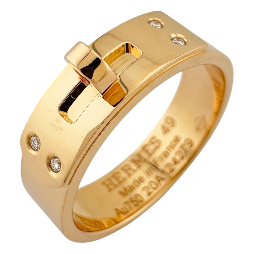 HERMES エルメス ケリー リング 指輪 9号 18金 K18ピンクゴールド