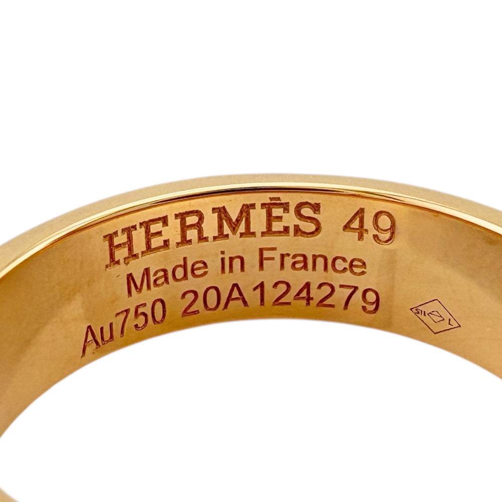 HERMES エルメス ケリー リング 指輪 9号 18金 K18ピンクゴールド