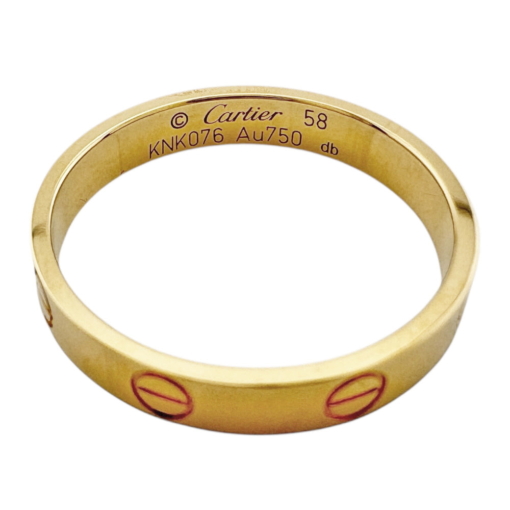 CARTIER カルティエ ミニラブ リング 指輪 17.5号 18金 K18イエロー