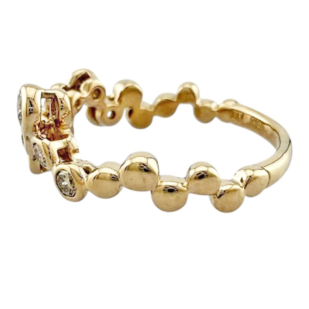 ブラウンゴールド ブラウンダイヤモンド リング 指輪 9.5号 18金 K18