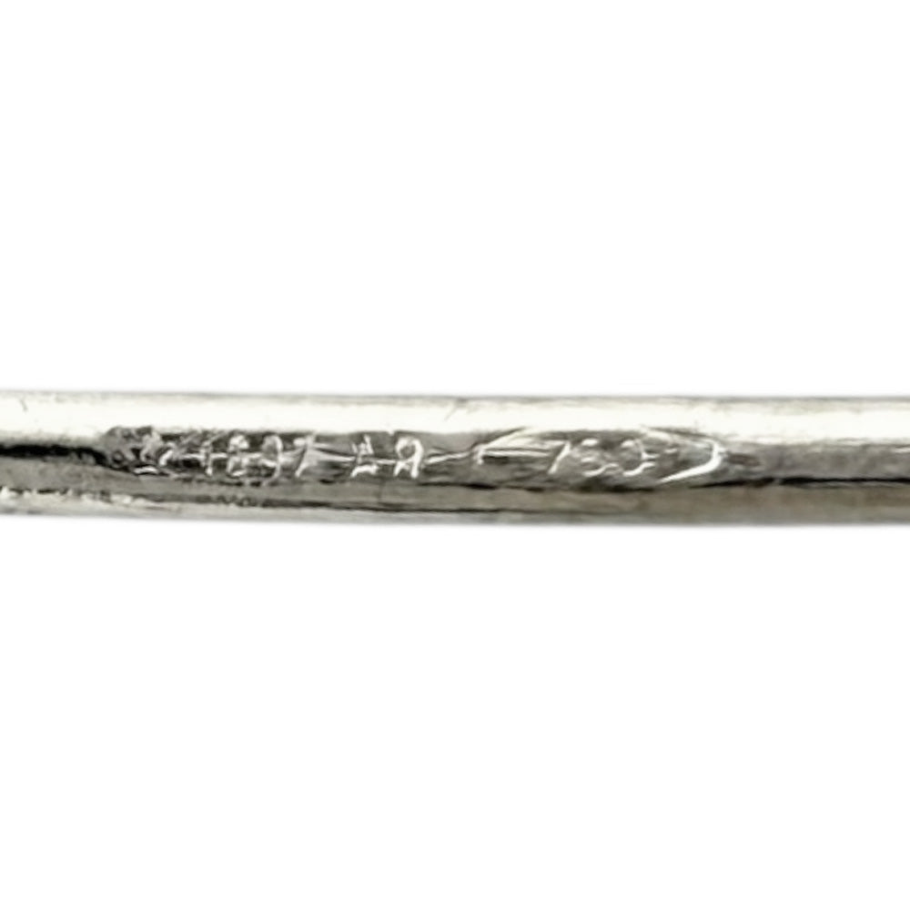 GUCCI グッチ GG ピアス 18金 K18ホワイトゴールド レディース