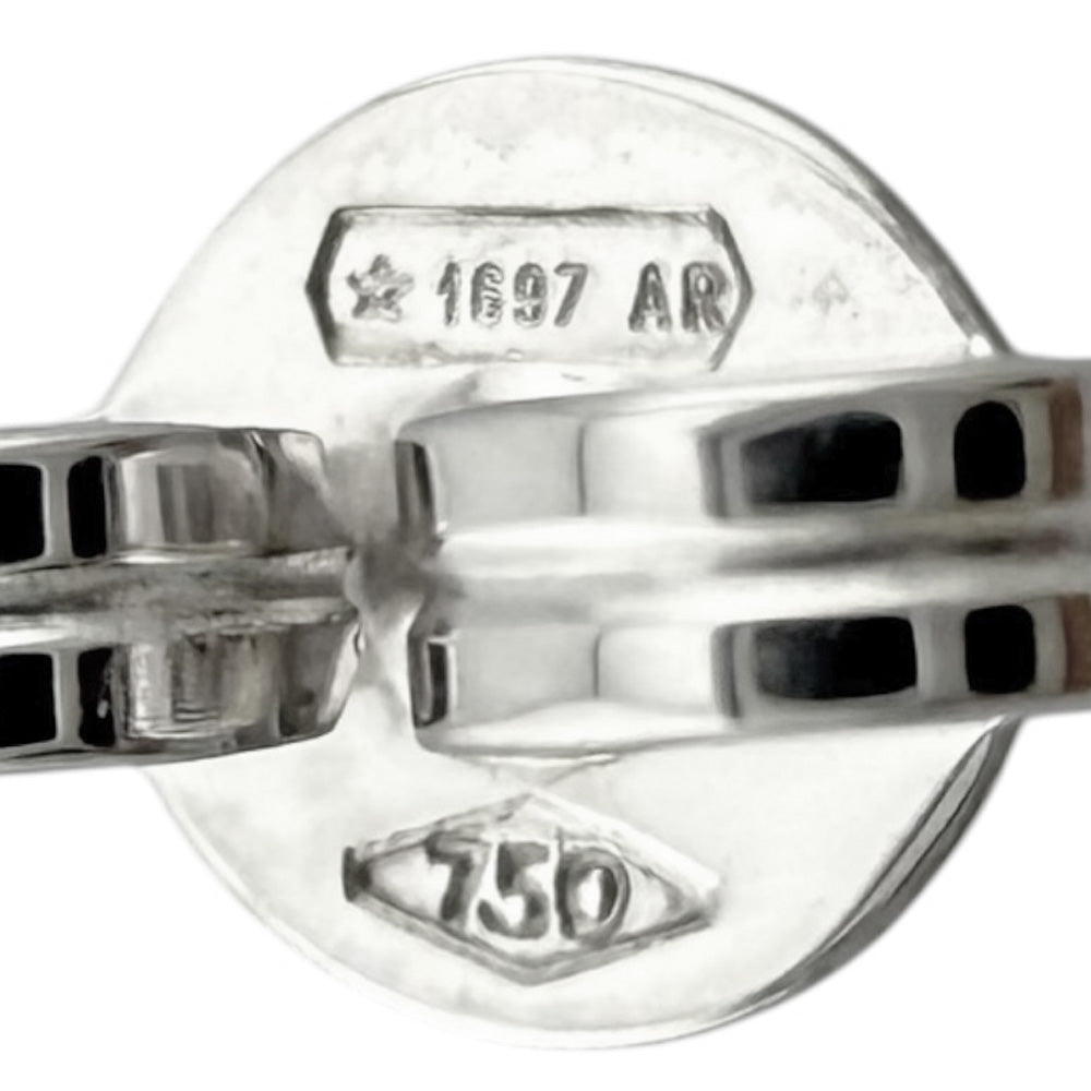 GUCCI グッチ GG ピアス 18金 K18ホワイトゴールド レディース