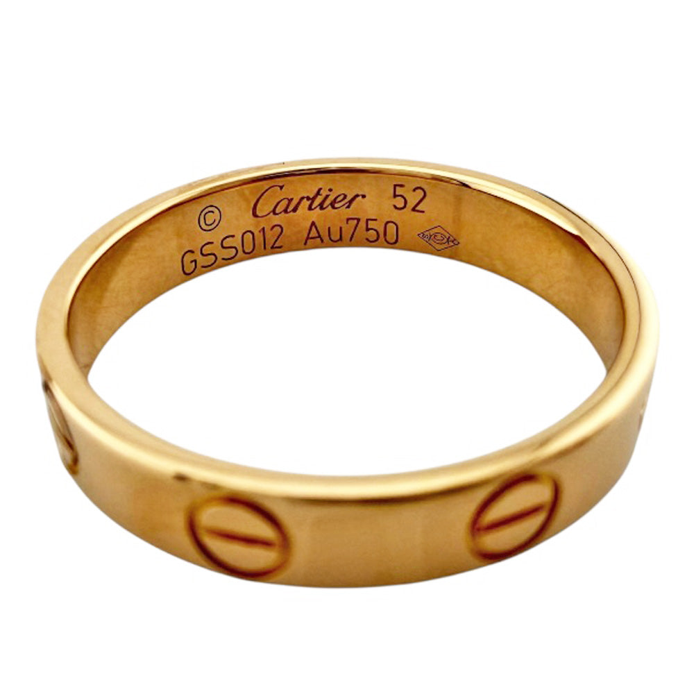 CARTIER カルティエ ミニラブ リング 指輪 12号 18金 K18ピンク
