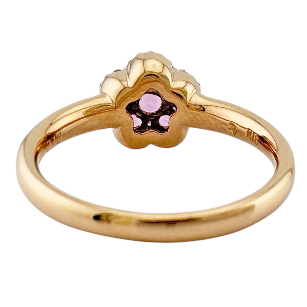 【美品】ポンテヴェキオ 18k リング　ピンクゴールド　ダイヤモンドリング Ponte Vecchio ポンテヴェキオ リング 指輪 9号 18金 K18ピンク