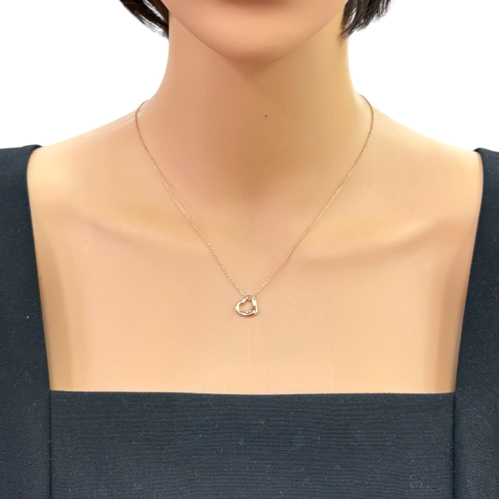 TIFFANY&Co. ティファニー オープンハート ネックレス 18金 K18ピンク