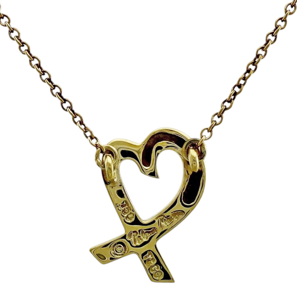 ♡極美品♡ ティファニー K18 ゴールド　ラビングハート　ネックレス　GOLD TIFFANY&Co. ティファニー ラビング ハート ネックレス 18金 K18