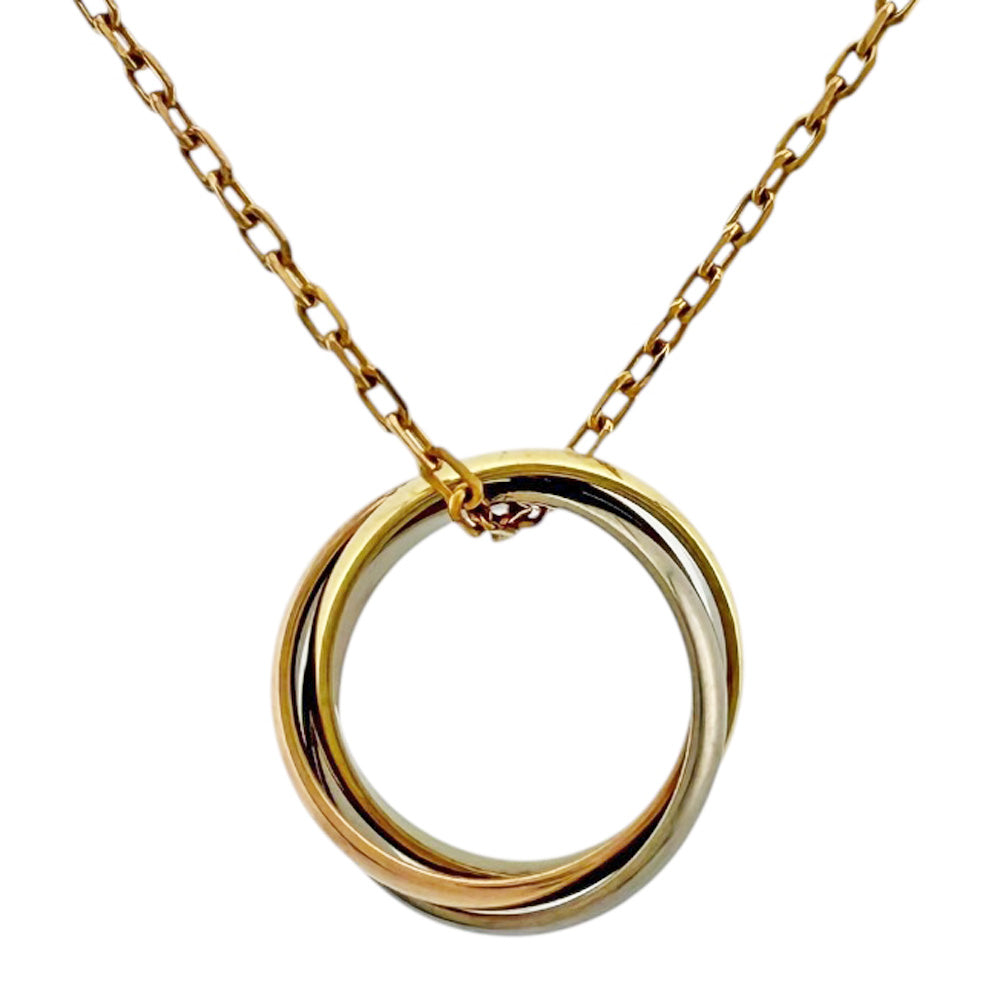 【バコ】 値下げ！カルティエトリニティネックレス CARTIER カルティエ トリニティ ネックレス 18金 K18ピンクゴールド
