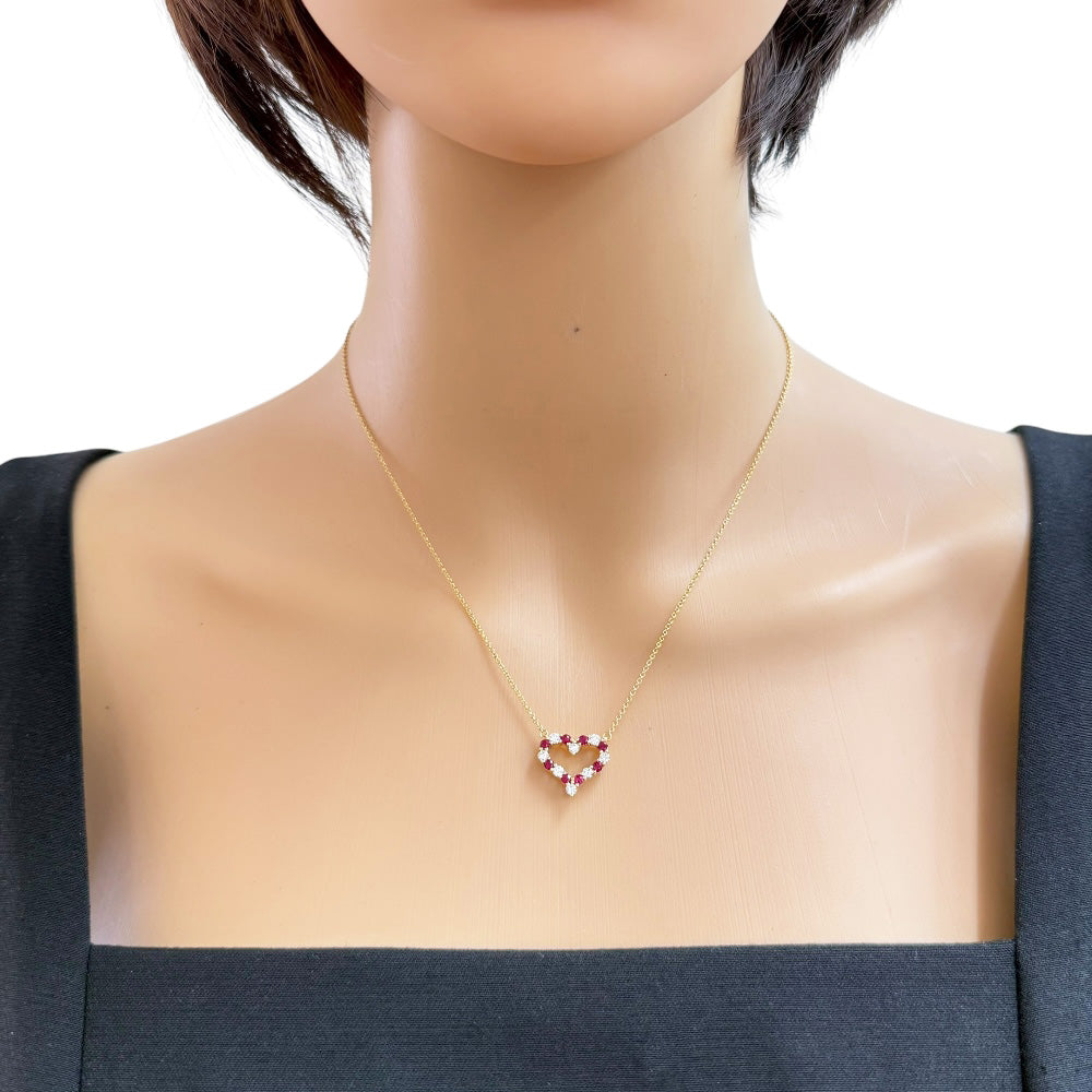 TIFFANY&Co. ティファニー センチメンタルハート ネックレス 18金 K18