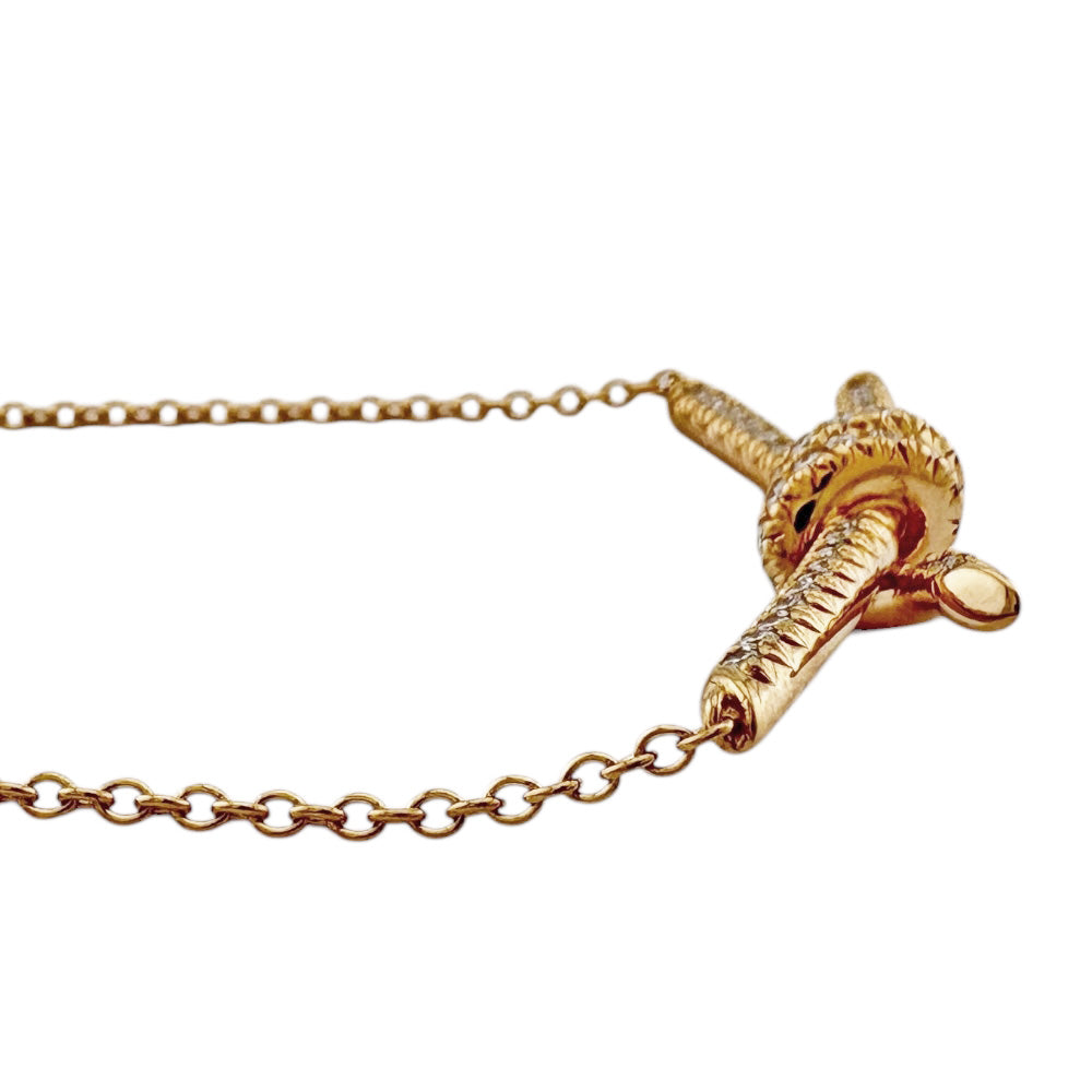 TIFFANY&Co. ティファニー ノット ネックレス 18金 K18ピンクゴールド