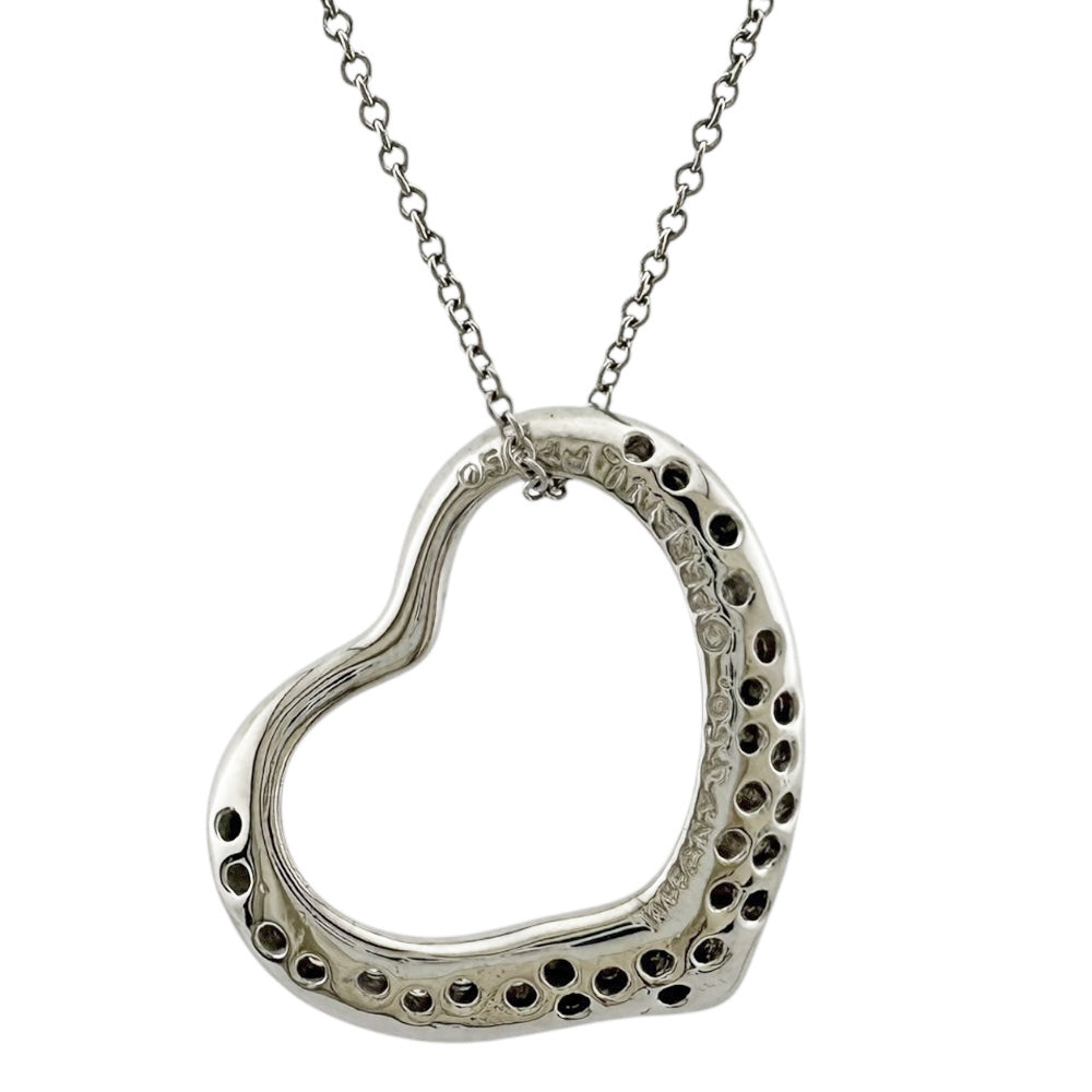 TIFFANY&Co. ティファニー オープンハート ネックレス Pt950プラチナ