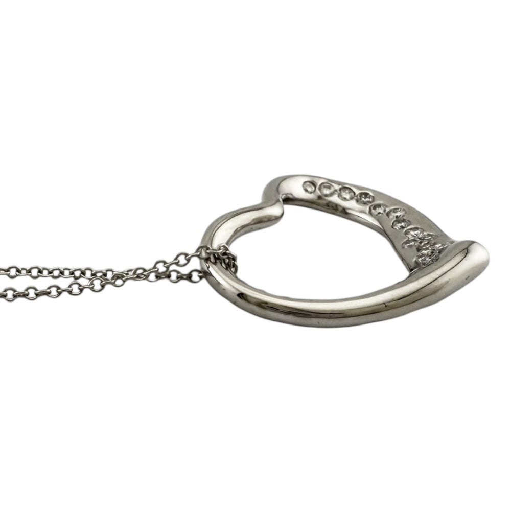 TIFFANY&Co. ティファニー オープンハート ネックレス Pt950プラチナ