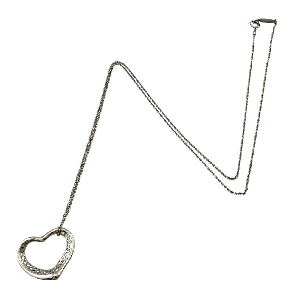 TIFFANY&Co. ティファニー オープンハート ネックレス Pt950プラチナ