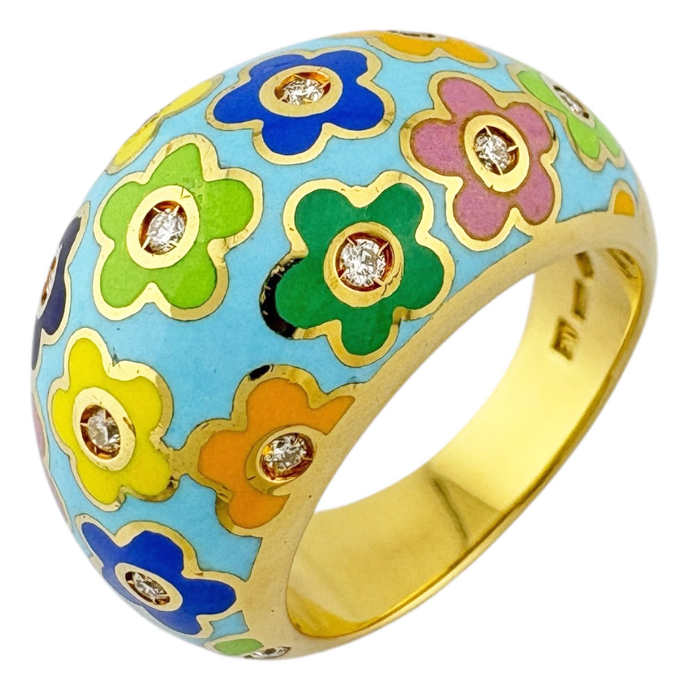 美品❗️計1.90CT✨ Ponte Vecchio k18フルサファイアリング K18WGサファイア/ダイヤモンドリング | ポンテヴェキオ公式オンライン