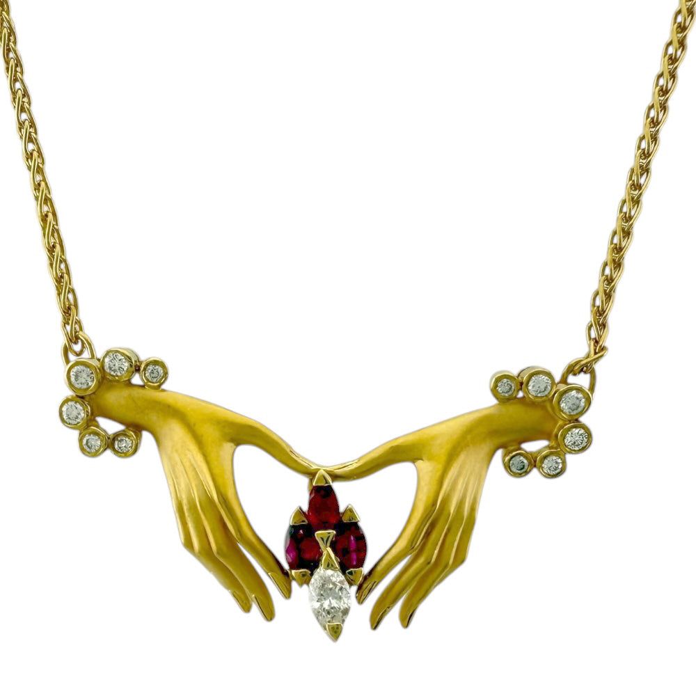 Carrera y Carrera カレライカレラ ネックレス 18金 K18イエロー