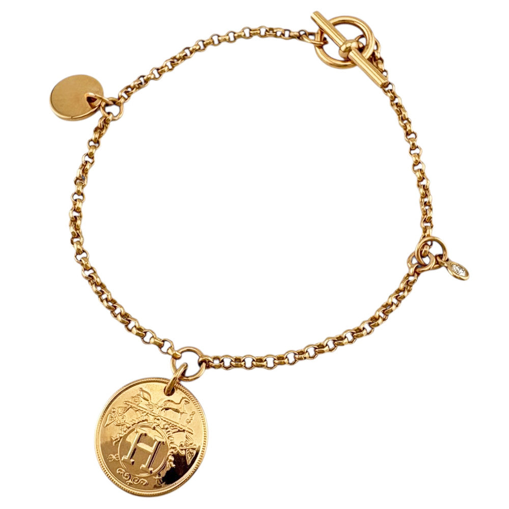 HERMES エルメス エクスリブリス ブレスレット 18金 K18ピンクゴールド