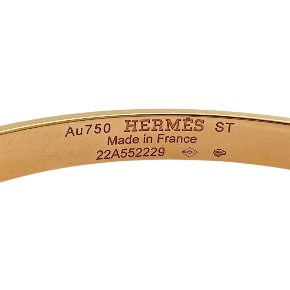 HERMES エルメス H・ダンクル バングル 18金 K18ピンクゴールド